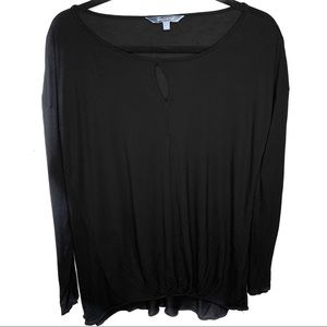 DAISY FUENTES BLACK SMALL BLOUSE